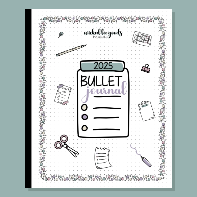 2025 Bullet Journal: A Premade & Dated Dot Grid Notebook | 12 Months