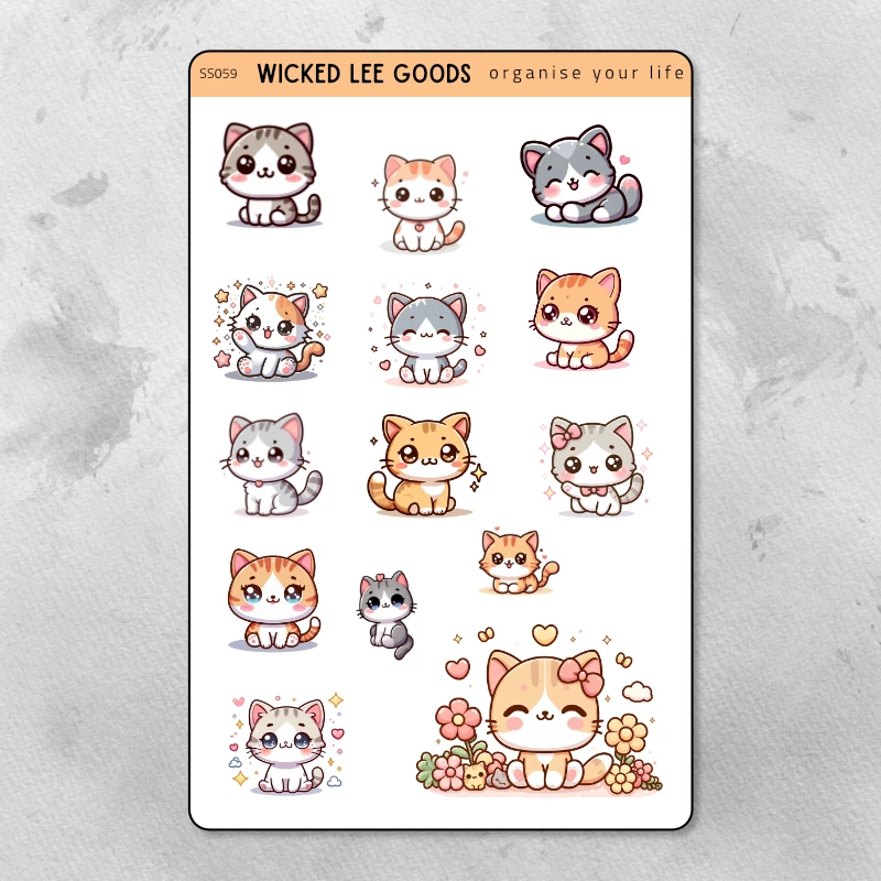 Kute Kitties | Sticker Sheet