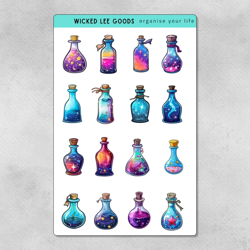 Magic Bottles | Sticker Sheet